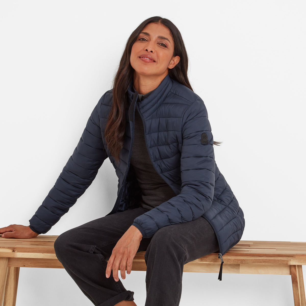 Gibson Womens Insulated Padded Jacket - Dark Indigo - Image 5