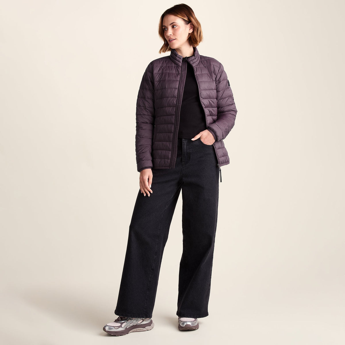 Gibson Womens Insulated Padded Jacket - Dark Mauve - Image 2