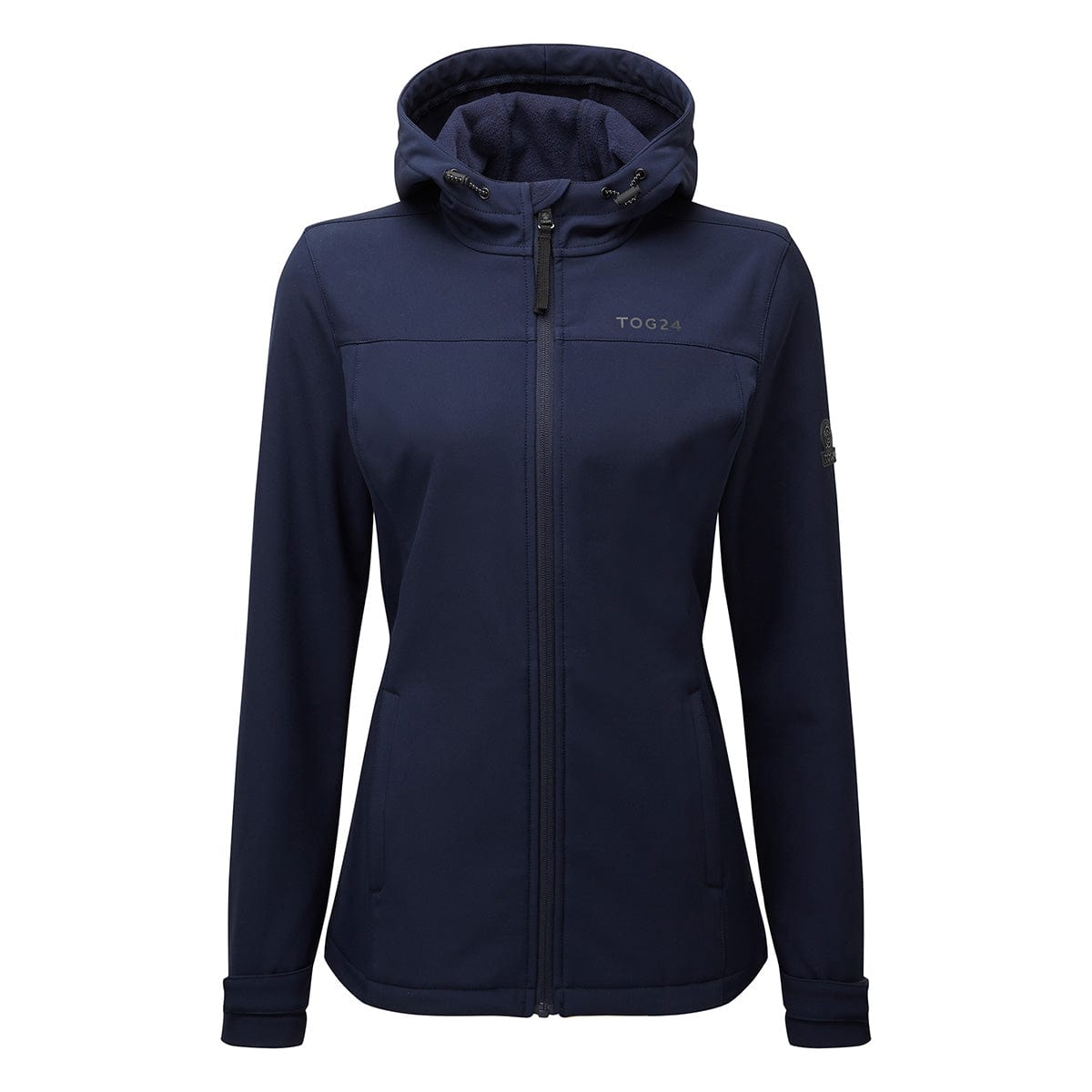 Keld Womens Shower Resistant Hooded Softshell Jacket - Navy - Image 9