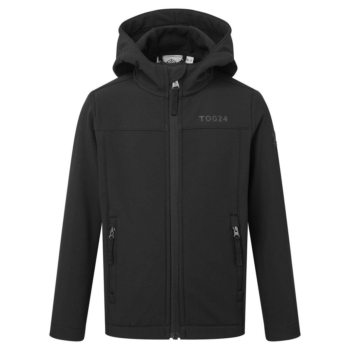 Koroma Kids Softshell Hooded Jacket - Black - Image 7