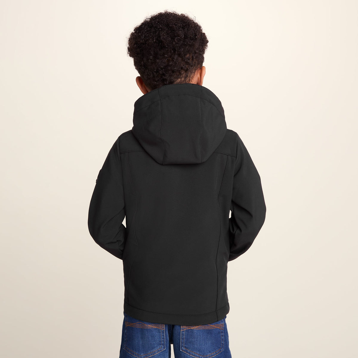 Koroma Kids Softshell Hooded Jacket - Black - Image 3