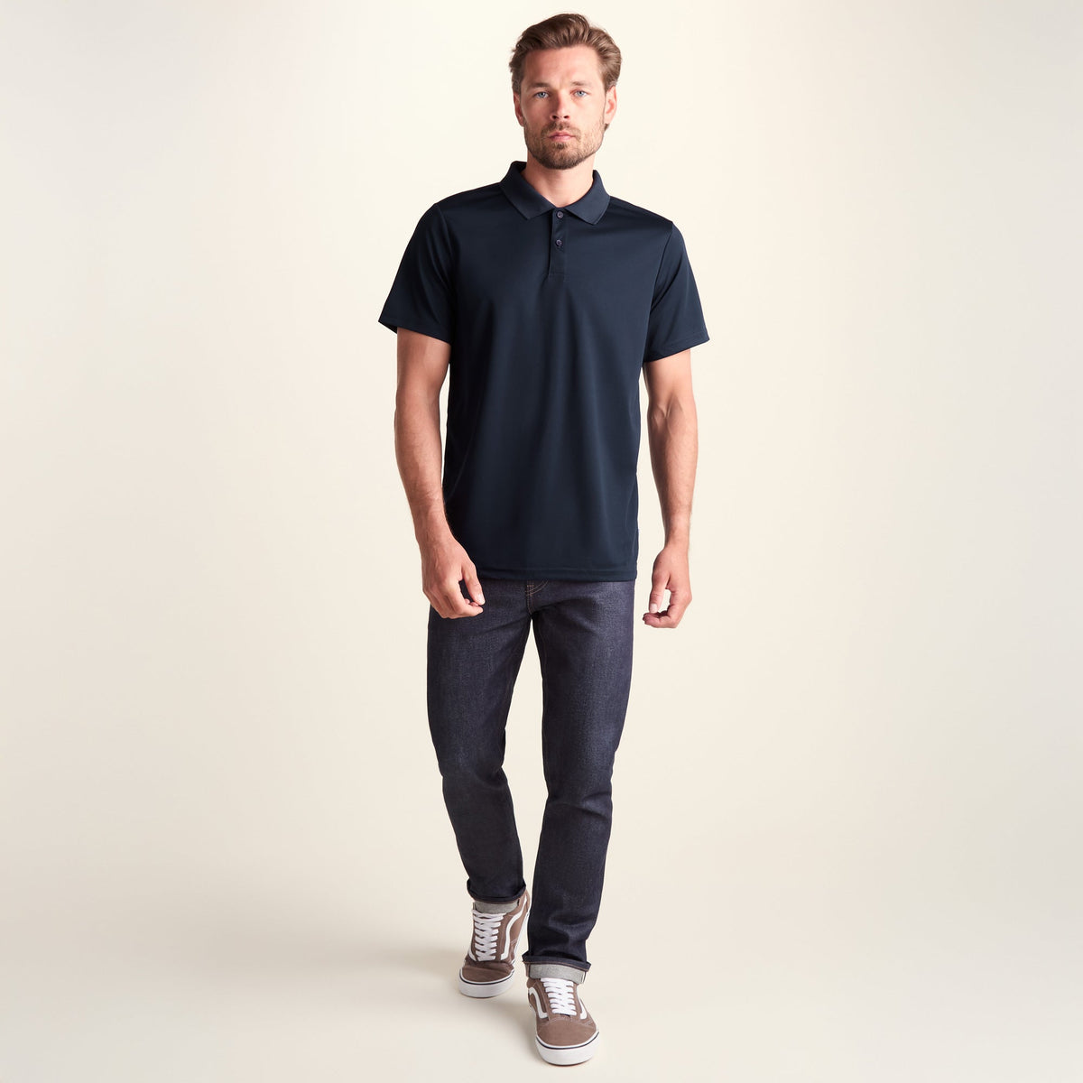 Torres Mens Tech Polo - Navy - Image 2