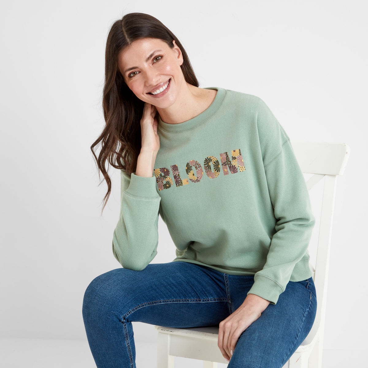 Winona Womens Sweatshirt - Pistachio - Image 4