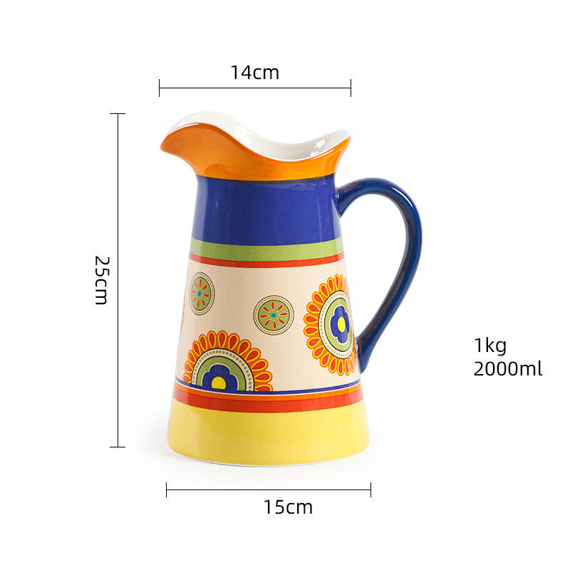 Hand-Painted Ceramic Salad Pots & Bowls - Jug