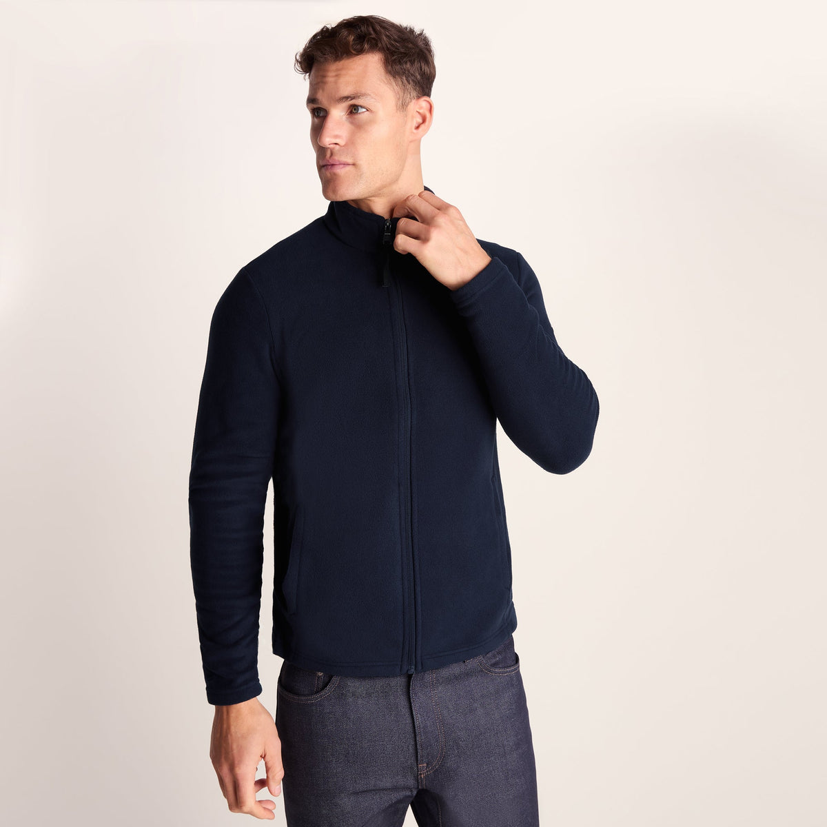 Revive Mens Fleece Jacket - Dark Indigo - Image 2