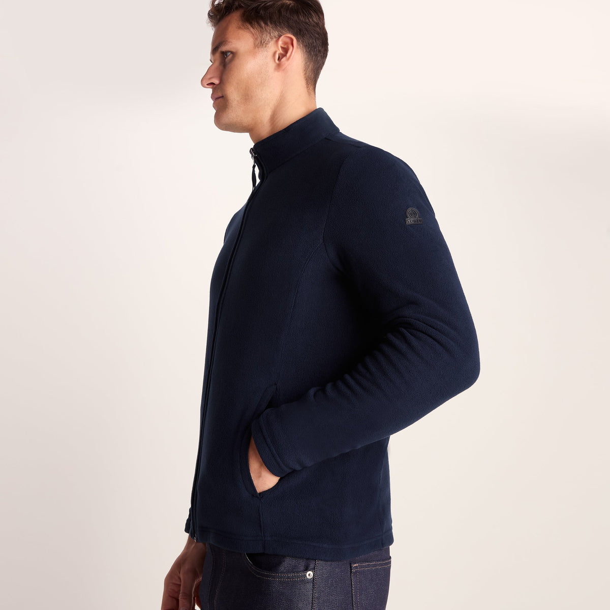 Revive Mens Fleece Jacket - Dark Indigo - Image 6