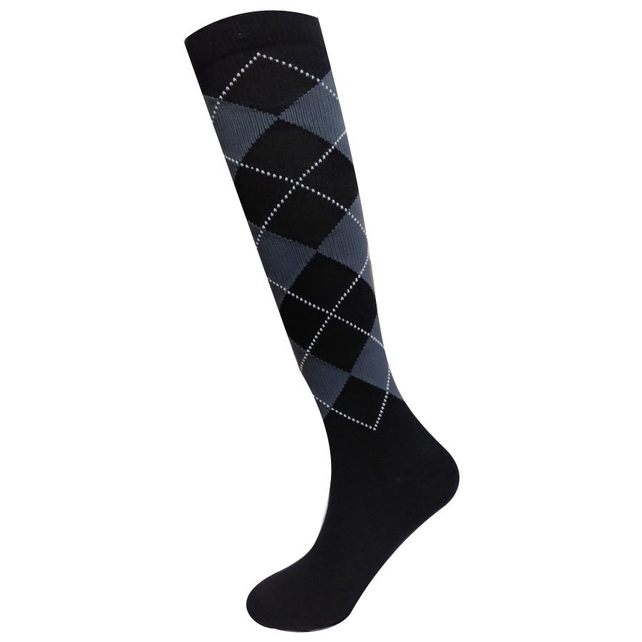 Comfortable Leg Support Compression Elastic Sports Socks - 6 Jacquard