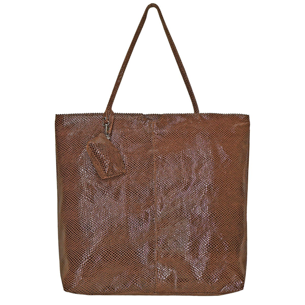 Gemma Leather Tote Bag - Brown