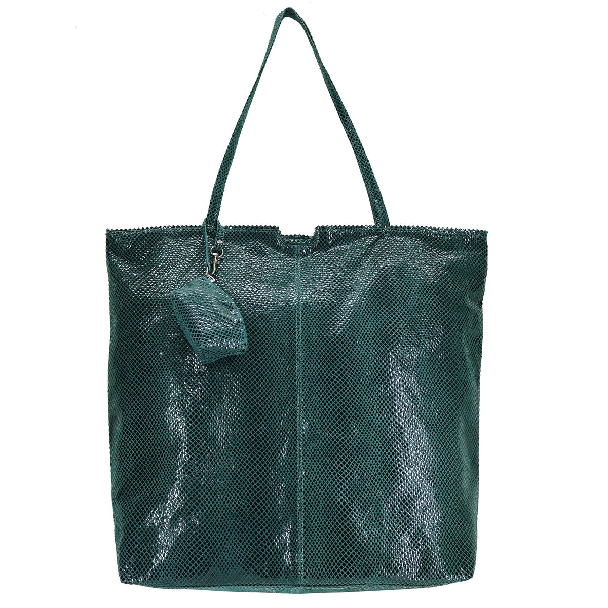 Gemma Leather Tote Bag - Teal