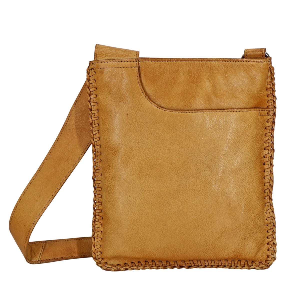 Brynn Leather Crossbody Bag - Camel