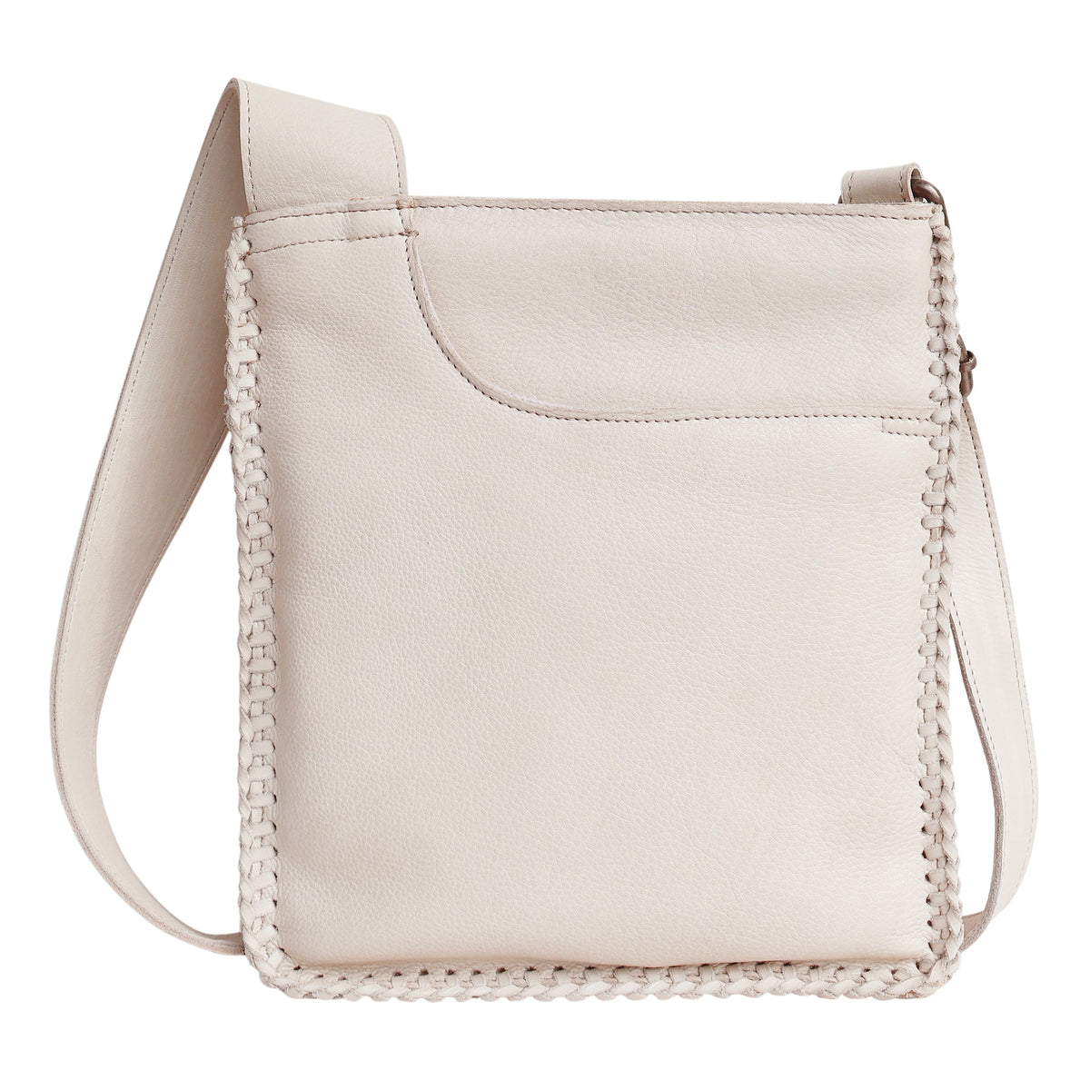 Brynn Leather Crossbody Bag - Oat