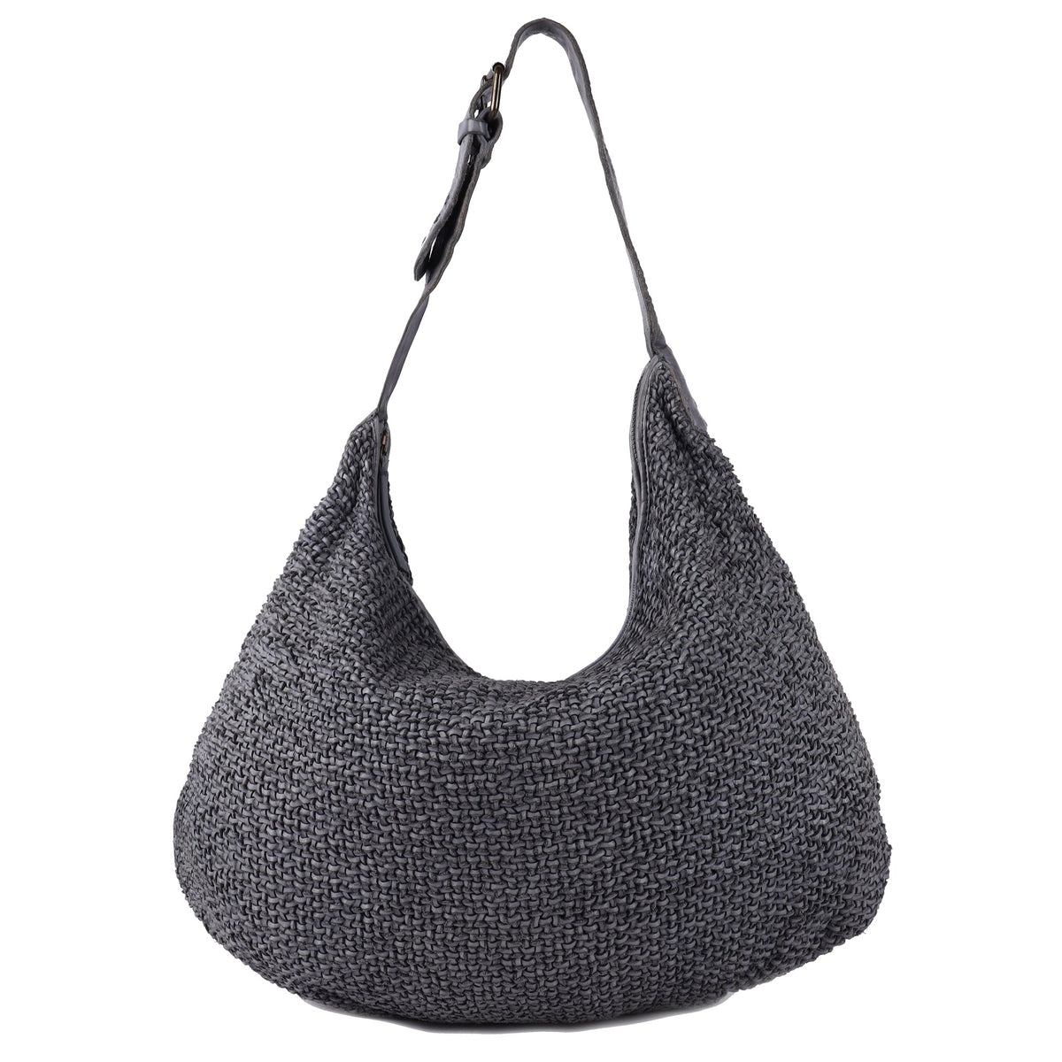 Stella Leather Hobo Bag - Grey