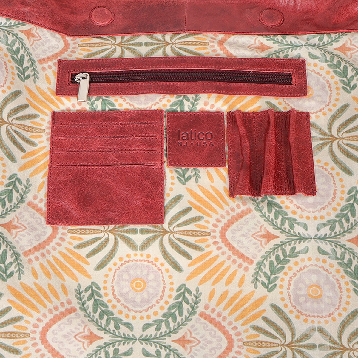 Simone Lg Leather Shoulder Bag - Image 17