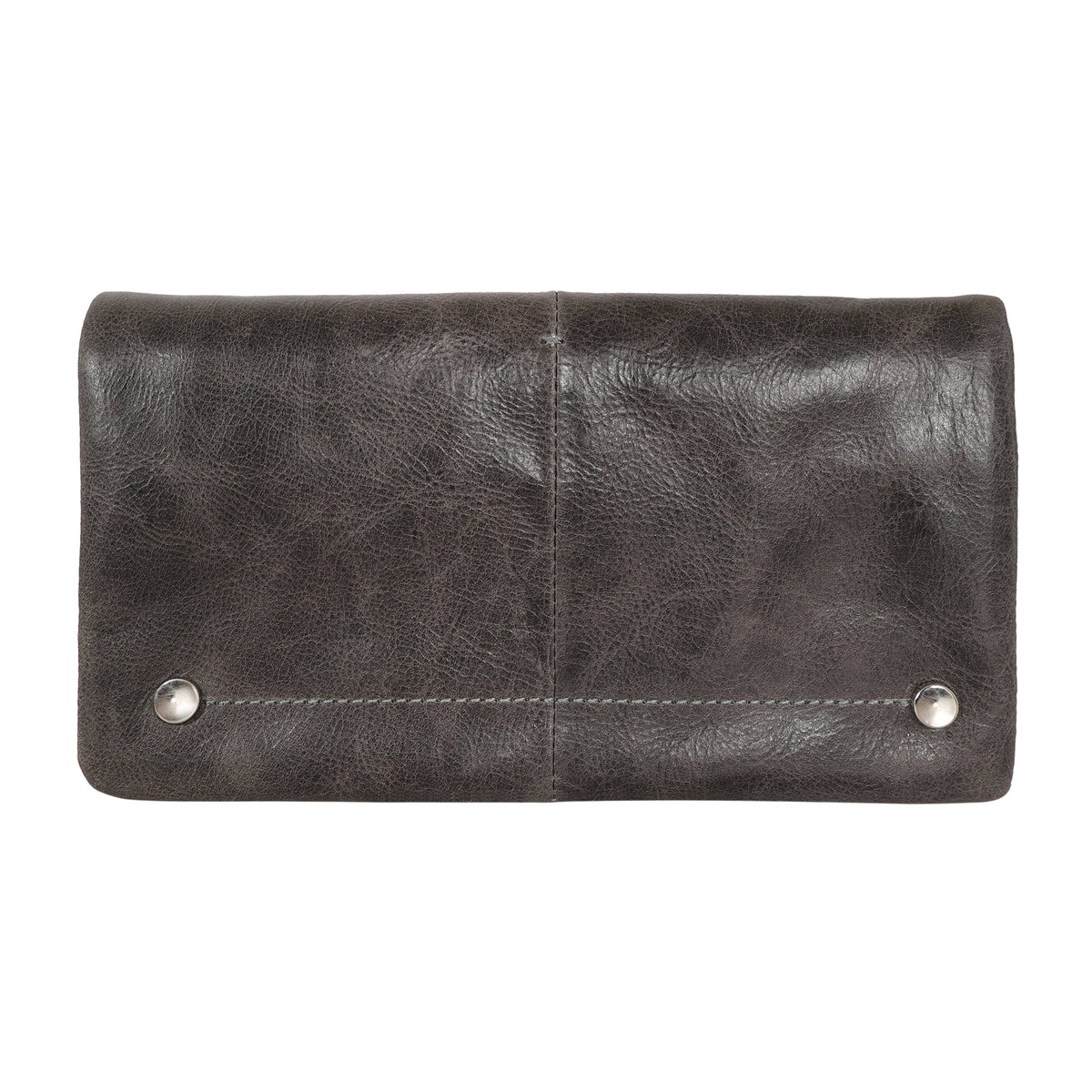 Terry Crackled Napa Leather Wallet - Slate
