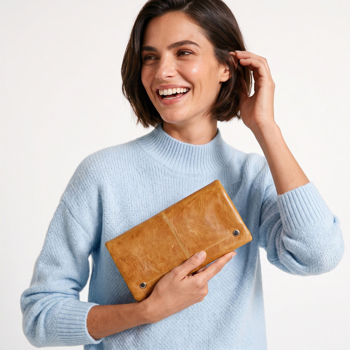 Terry Crackled Napa Leather Wallet - Image 11