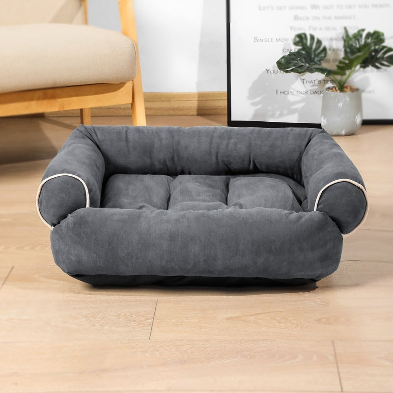 Dog & Cat Sofa Bed Sleeping Bag Kennel - Dark Grey
