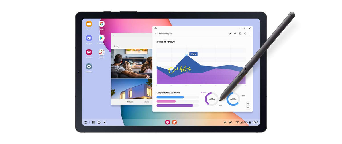 SAMSUNG Galaxy Tab S6 Lite 10.4" 64GB Android Tablet - S Pen Included - Angora Blue - SM-P613NZBMXAR - Image 2