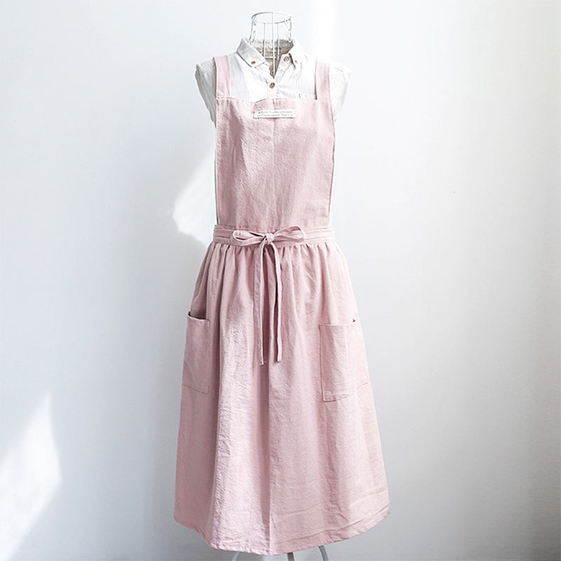 Simple Home Kitchen Apron - Pink