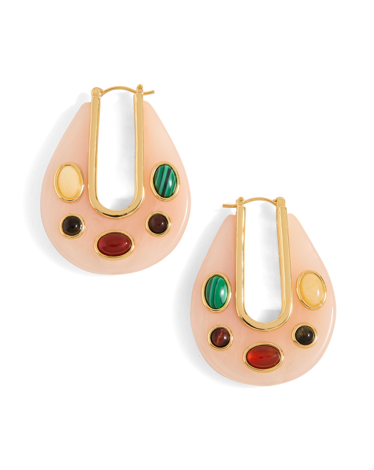 Resin Embellished Drop Hoop - Image 6