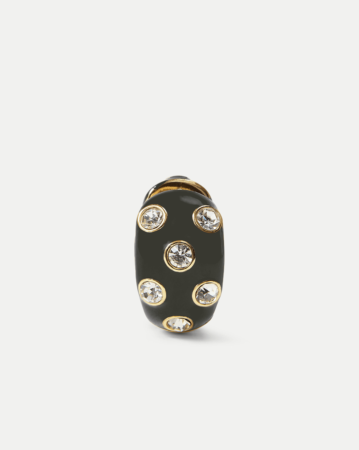 Crystal and Enamel Huggie Hoop - Image 3