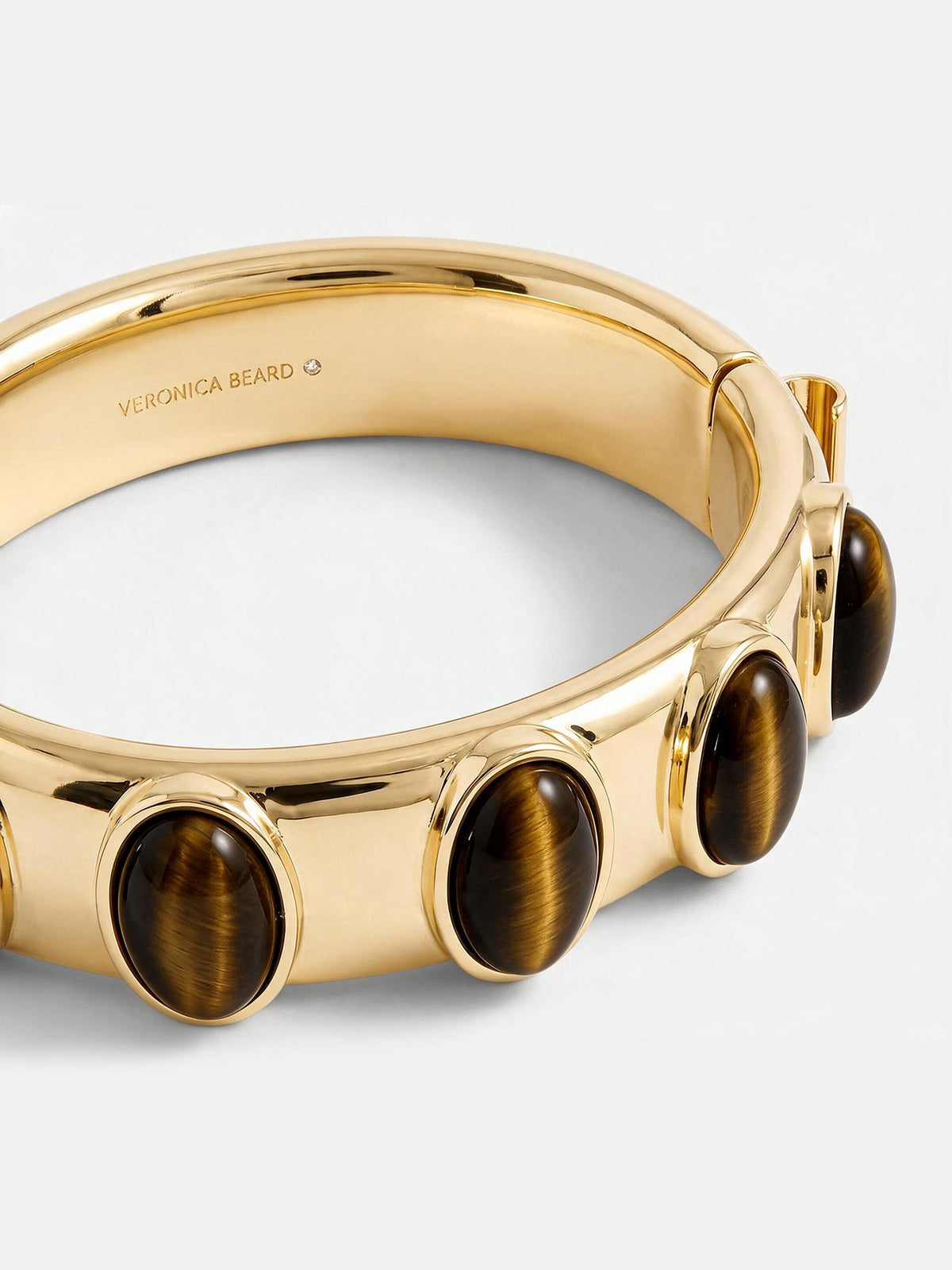 Tiger’s Eye Cabochon Bangle - Image 4