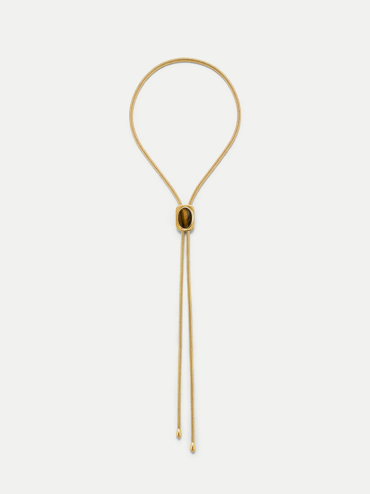 Tiger’s Eye Cabochon Bolo
