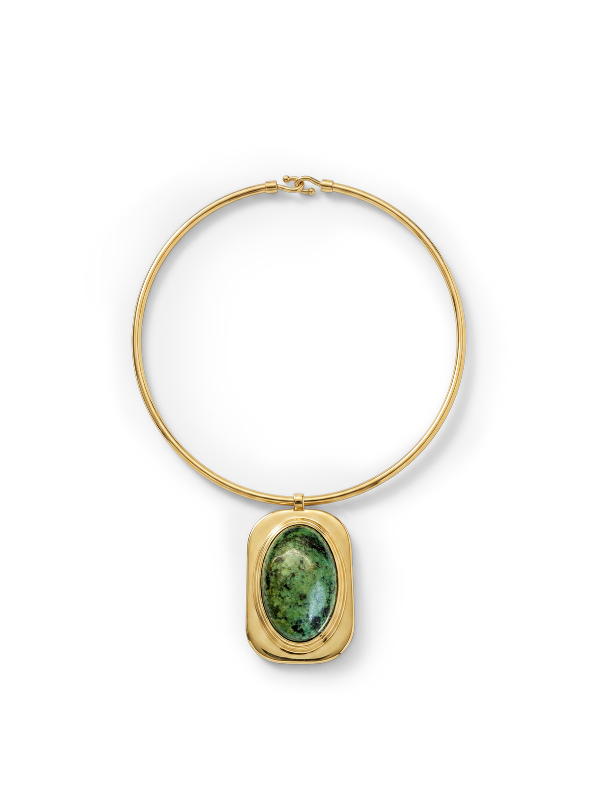Turquoise Cabochon Collar Necklace - Image 5