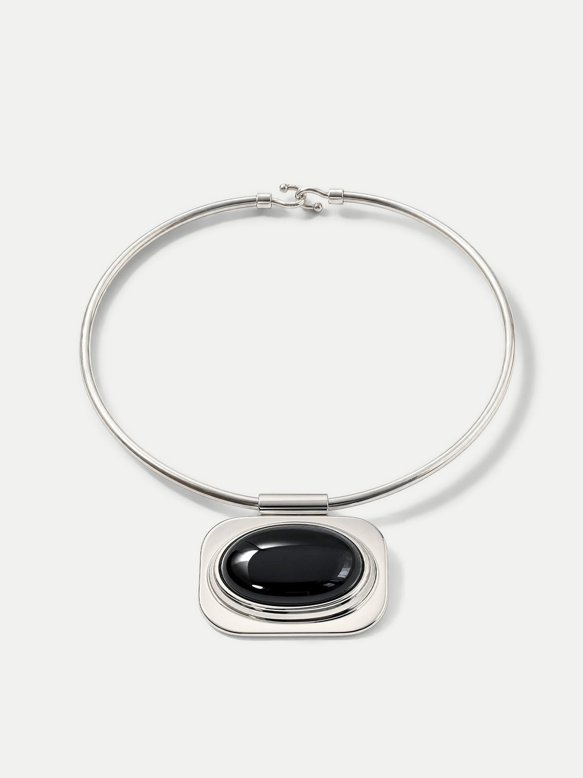 Onyx Cabochon Collar Necklace - Image 3
