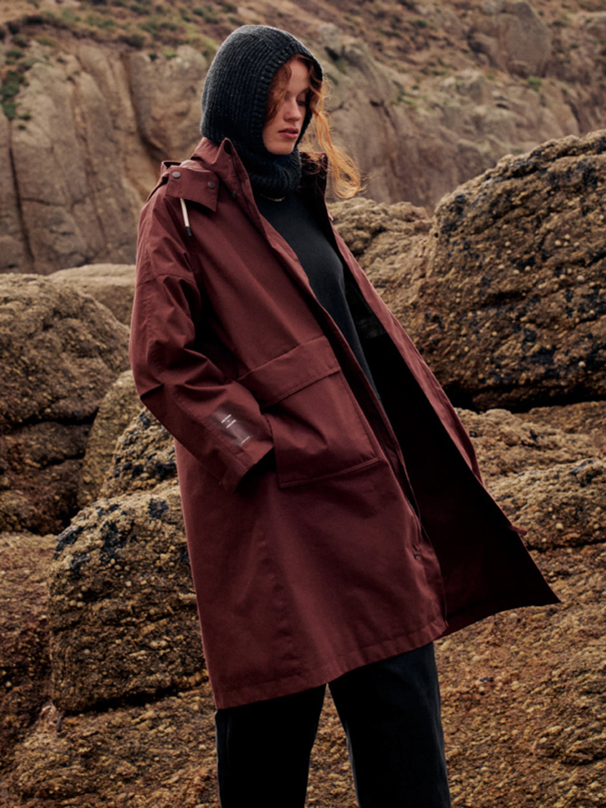 Women's Amy Powney + Finisterre Longline Waterproof Jacket - Image 2