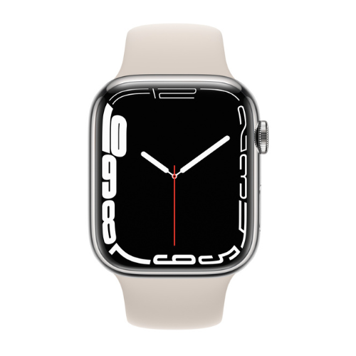 Apple Watch Series 7 45MM Silver Stainless Steel (GPS + Cellular) - Image 2