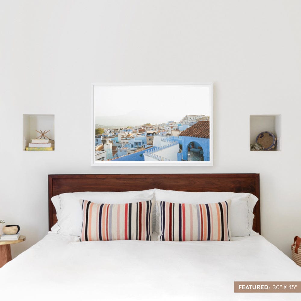 Blue City .01 - 30'' x 45'' / White Frame
