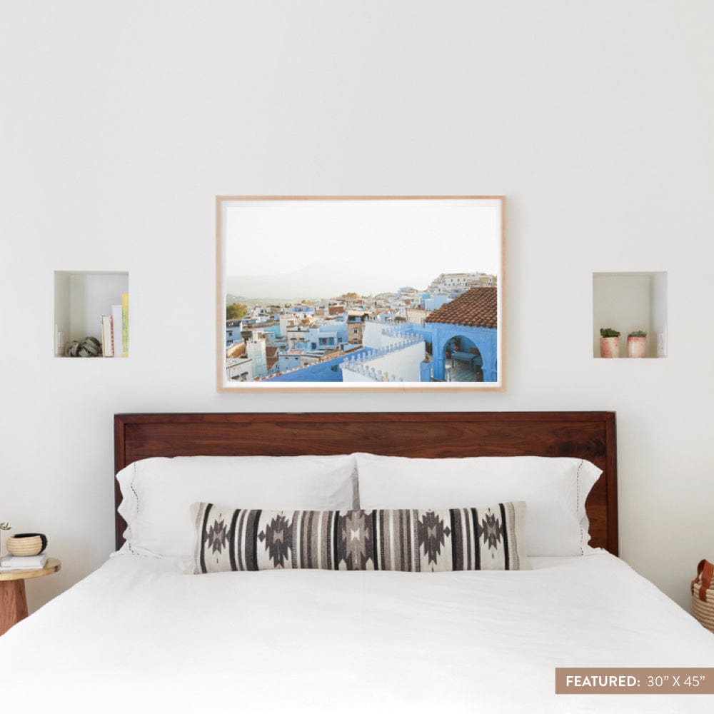 Blue City .01 - 30'' x 45'' / Natural Frame