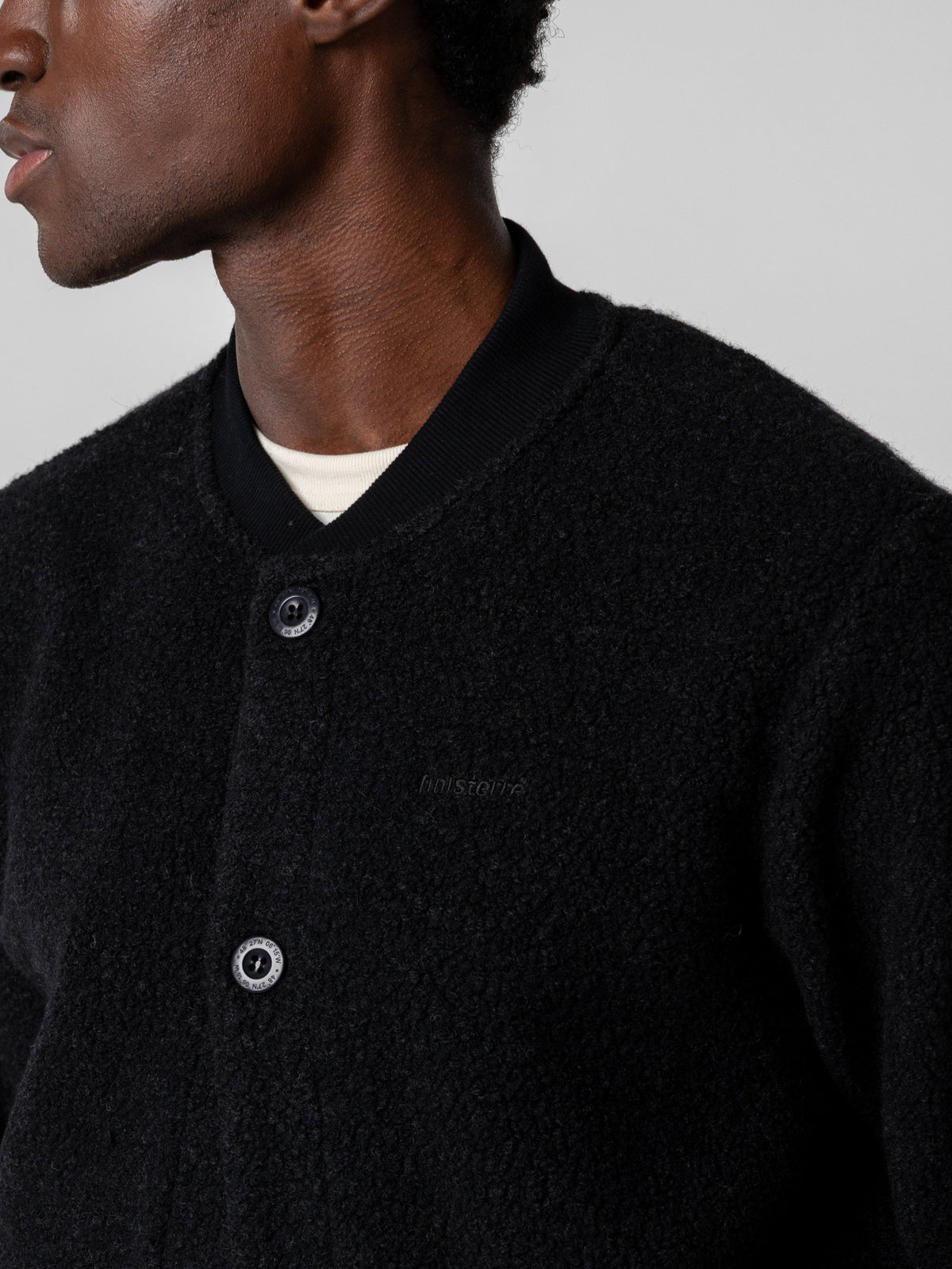 Men's Portell Wool Fleece Bomber Jacket - Image 6