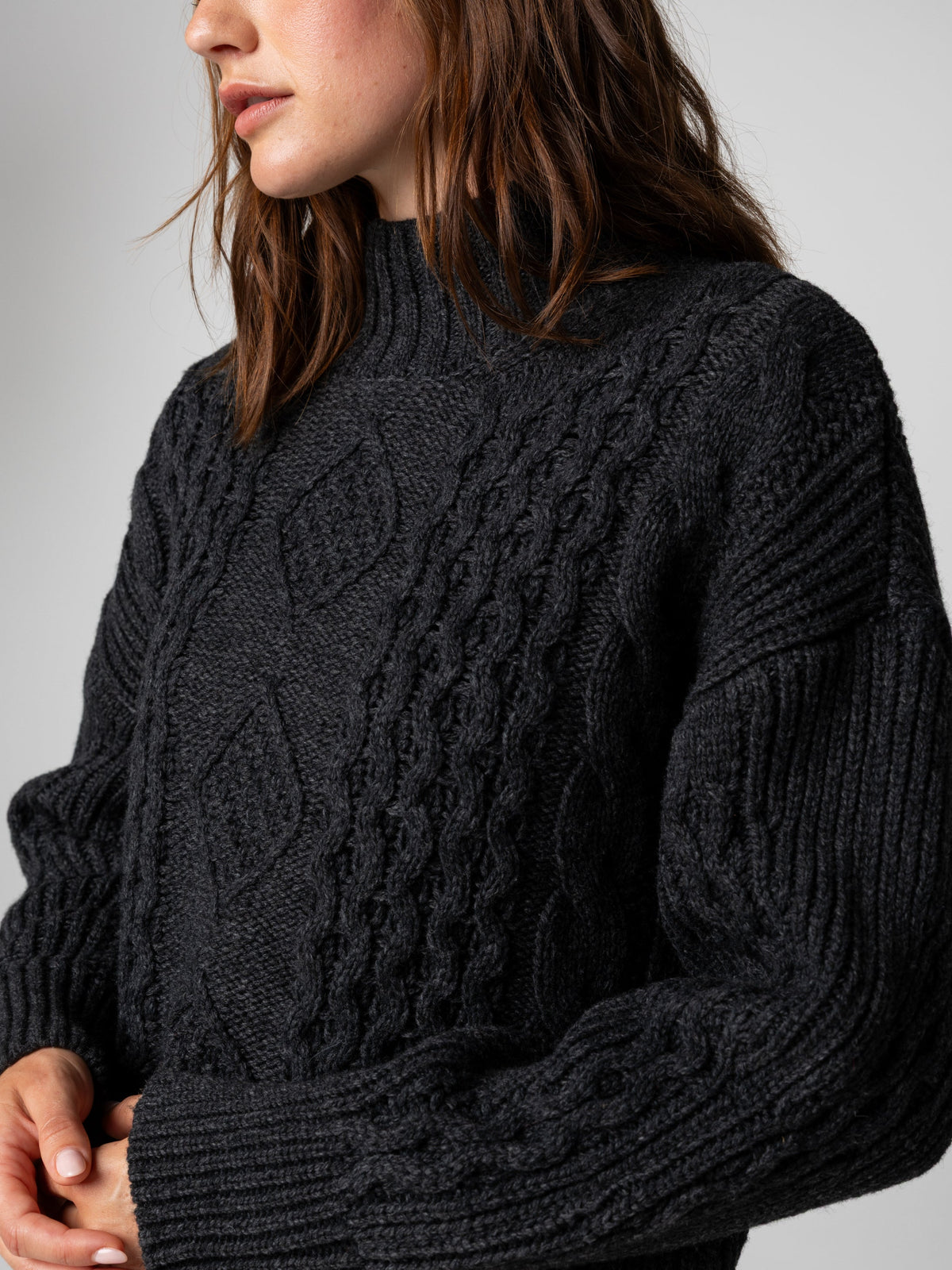 Women's Nova Aran Knit Jumper - Image 3