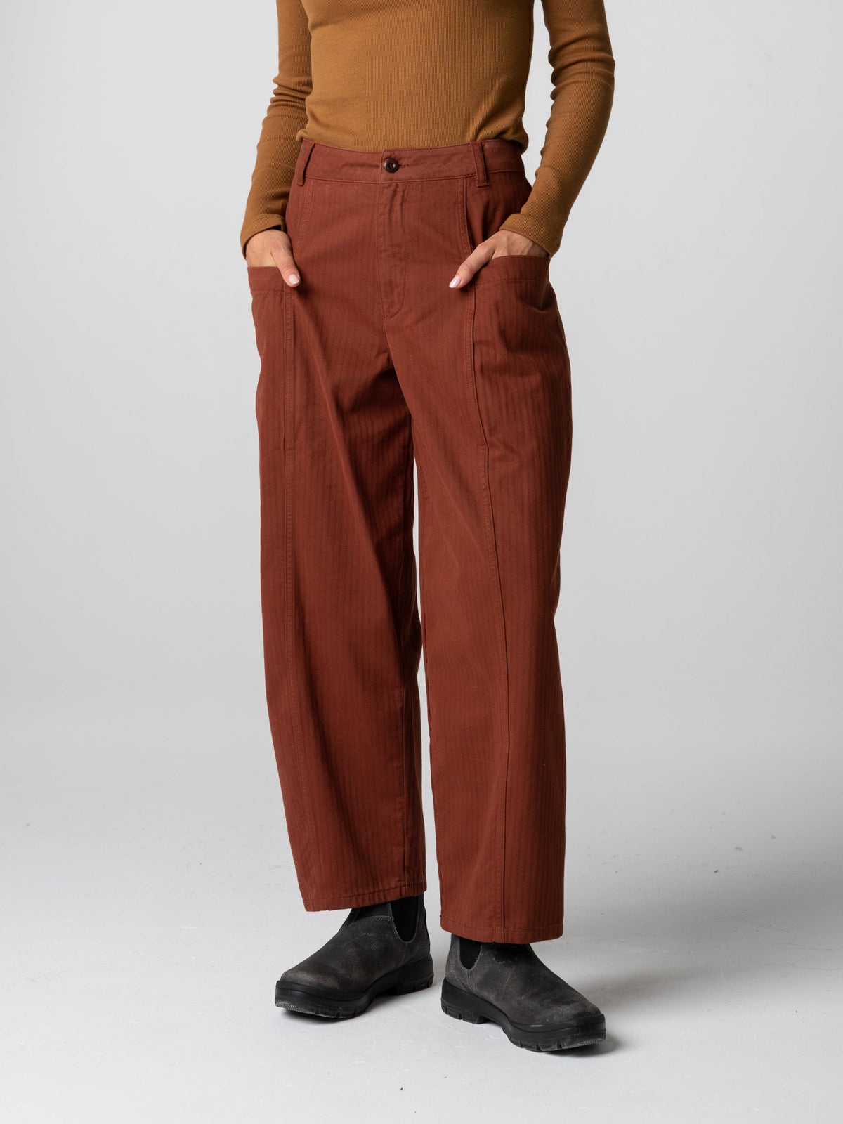 Women's Croft Workwear Barrel Trouser - Image 2