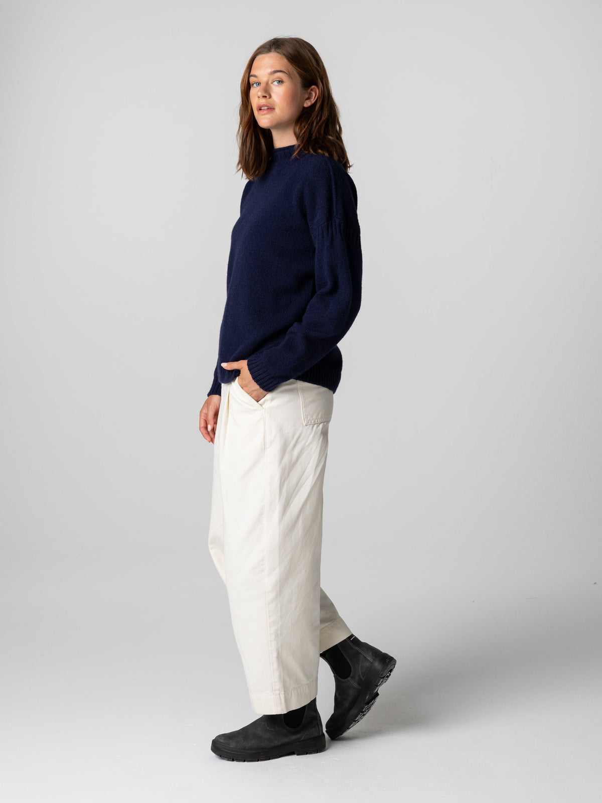 Women's Tolcarne Gansey Jumper - Image 6