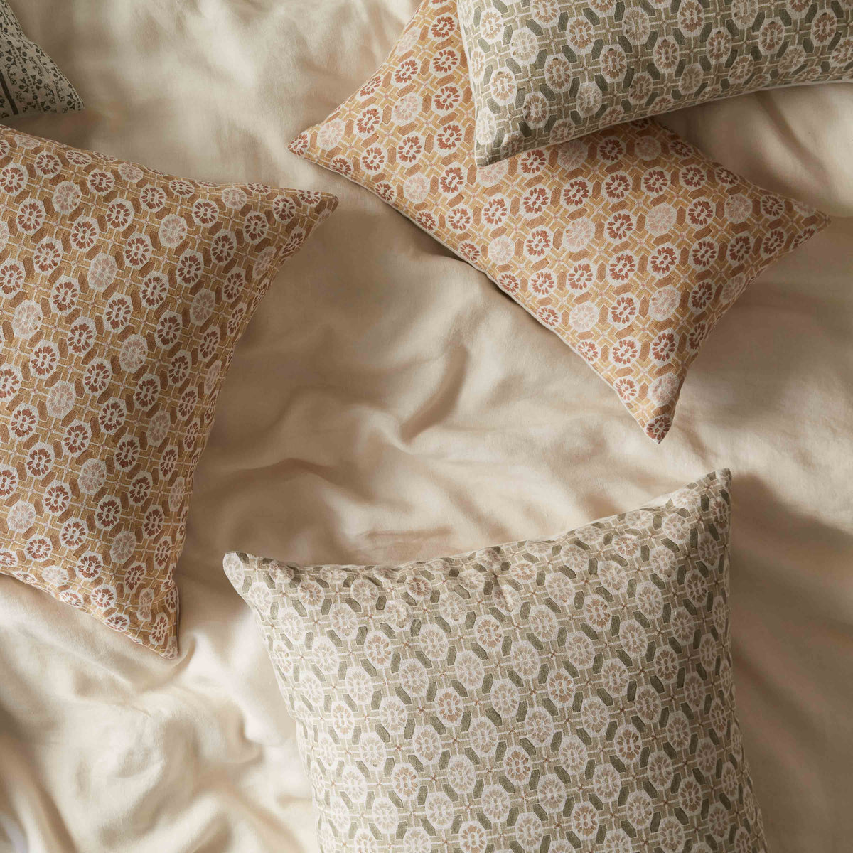 Ayana Block Print Lumbar Pillow - Image 2