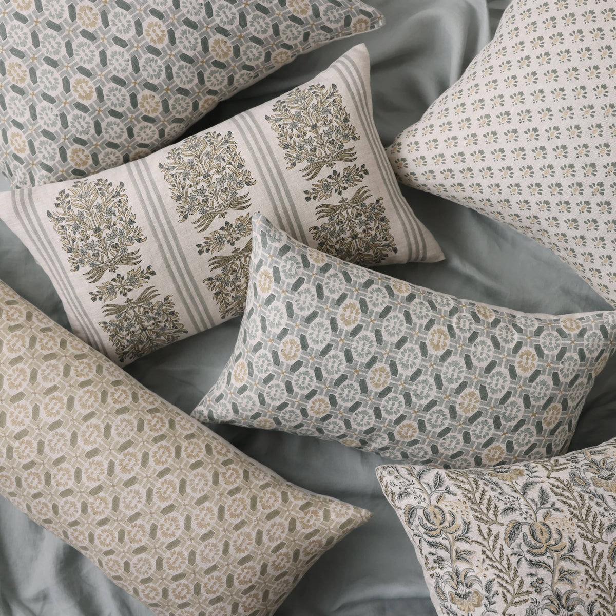 Ayana Block Print Lumbar Pillow - Image 12