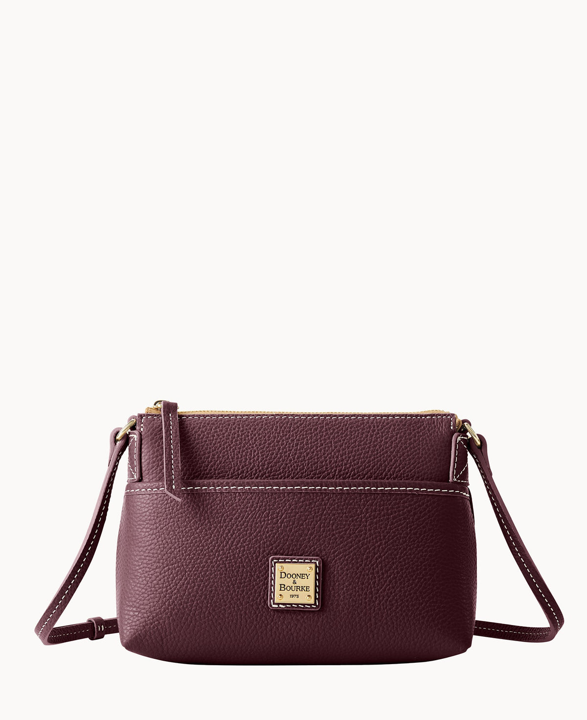 Lucca Leather Ginger Crossbody - Bordeaux