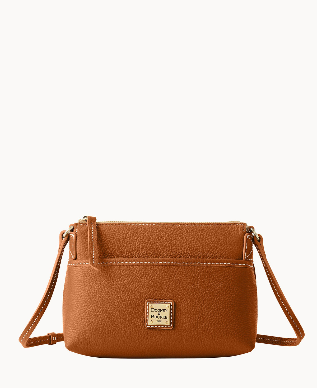 Lucca Leather Ginger Crossbody - Caramel