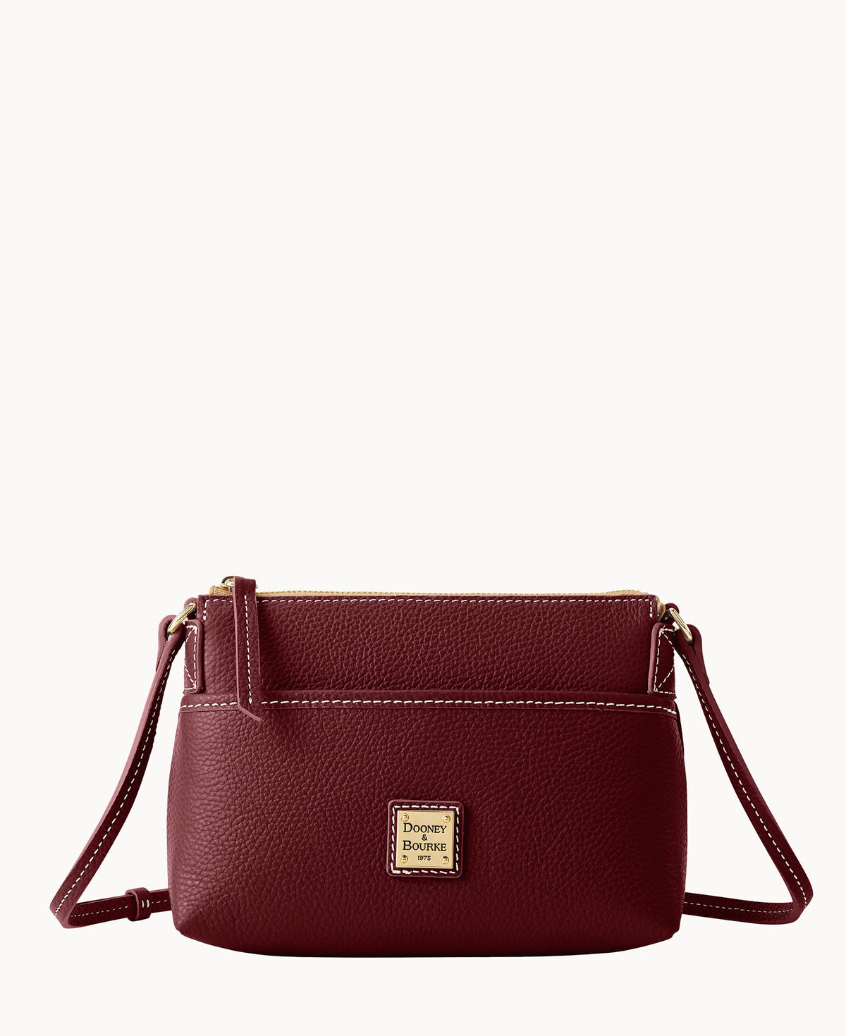 Lucca Leather Ginger Crossbody - Cranberry