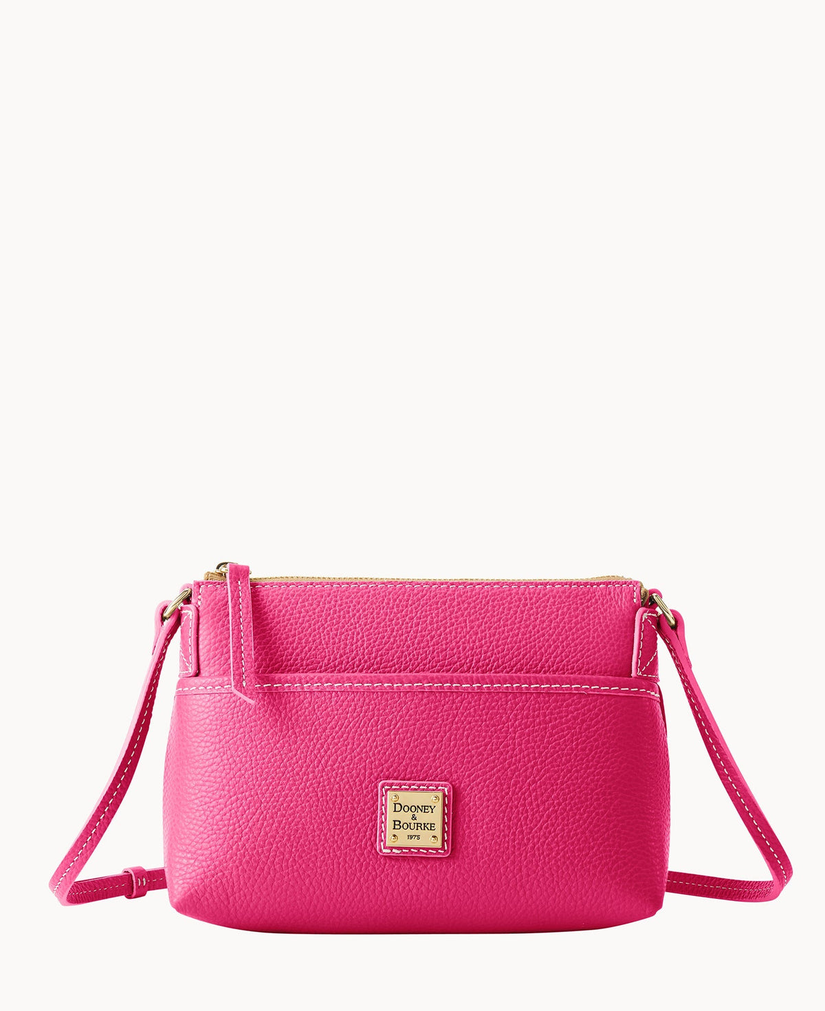 Lucca Leather Ginger Crossbody - Fuchsia