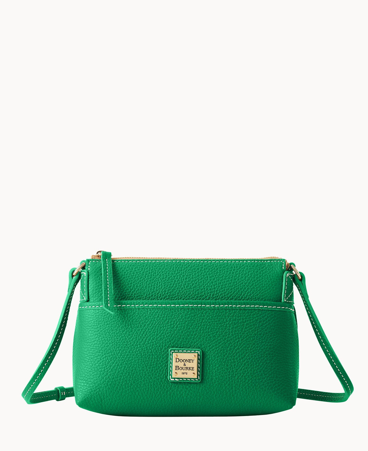 Lucca Leather Ginger Crossbody - Kelly Green
