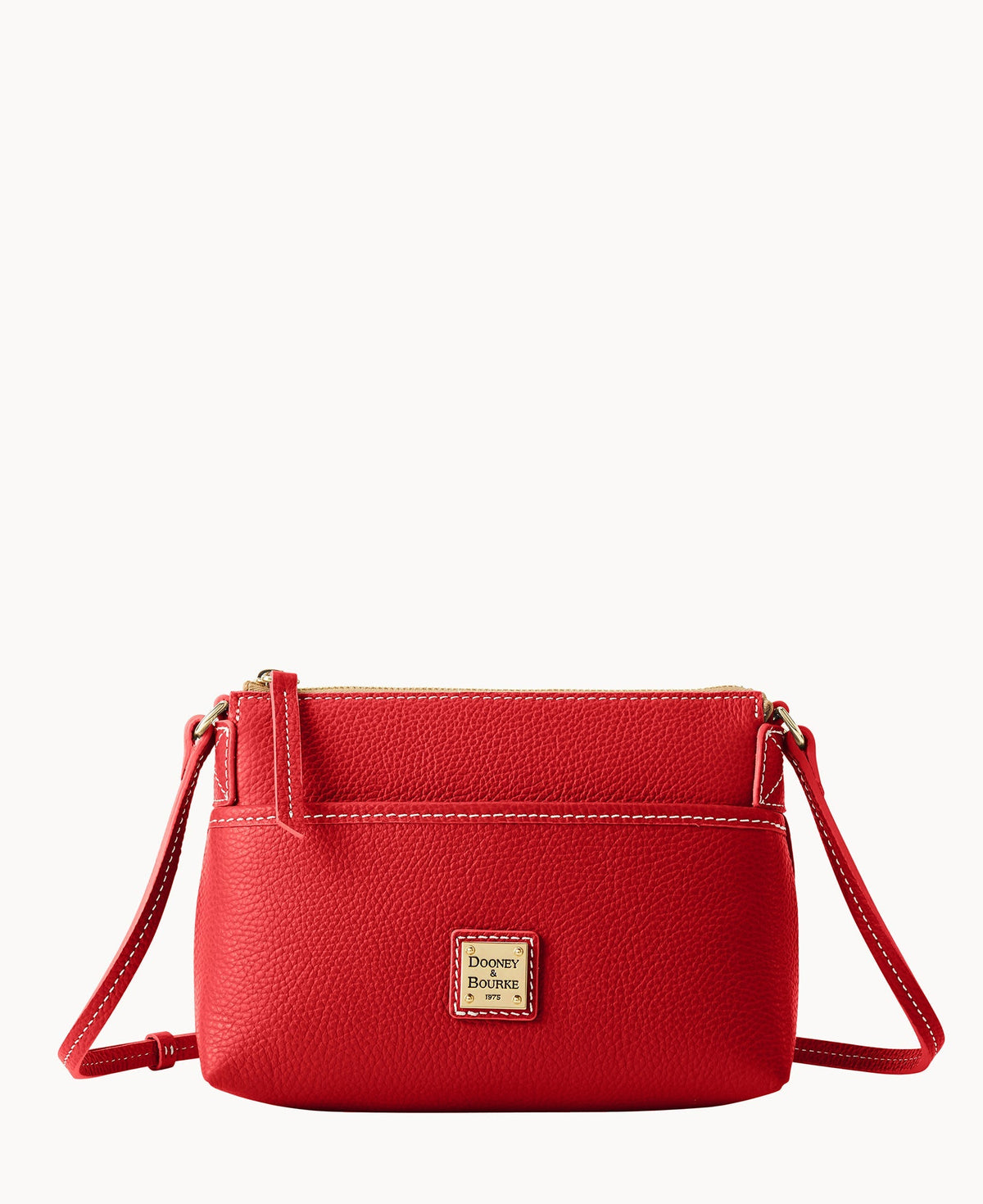 Lucca Leather Ginger Crossbody - Red