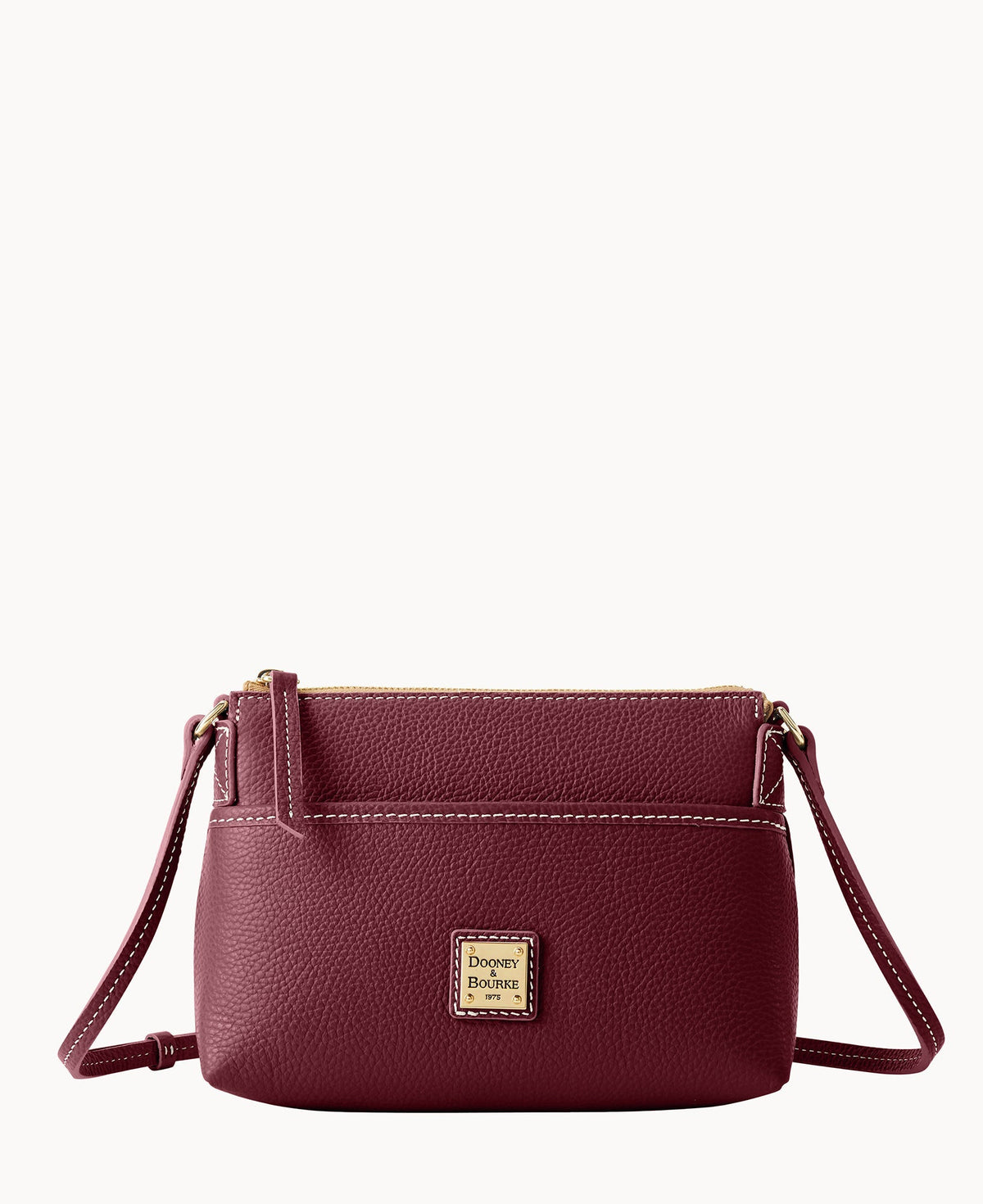 Lucca Leather Ginger Crossbody - Wine