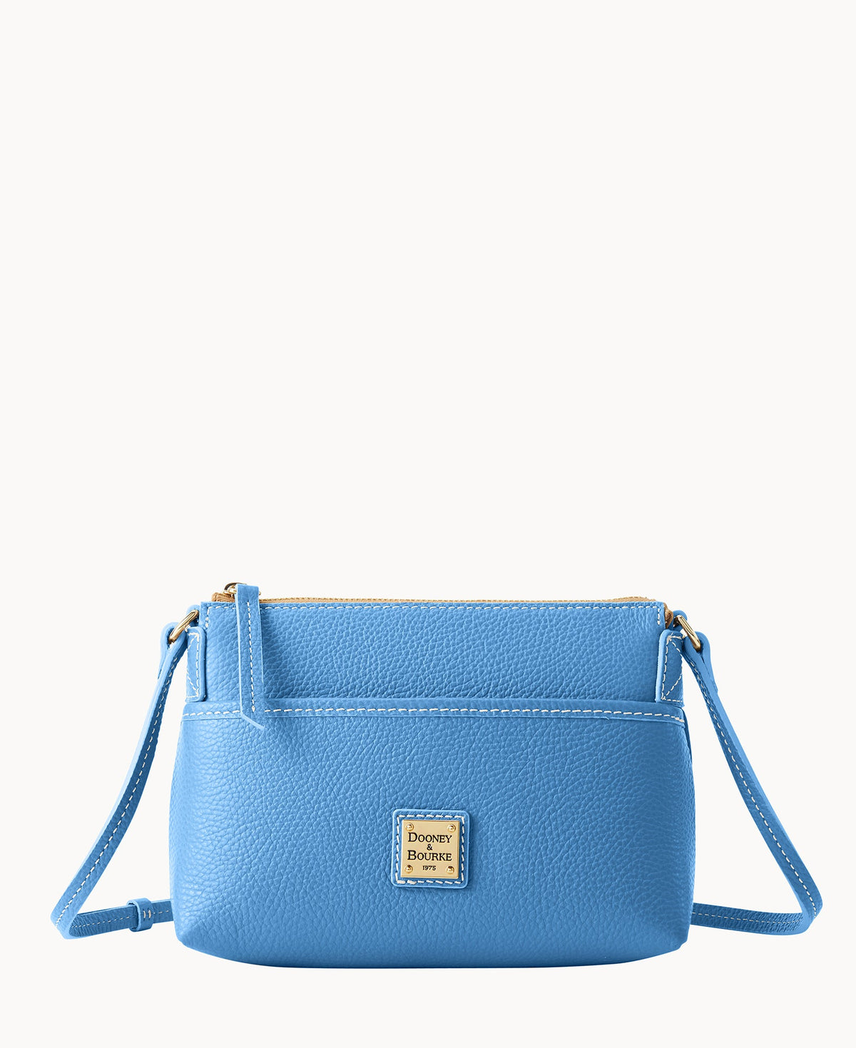 Lucca Leather Ginger Crossbody - Azure