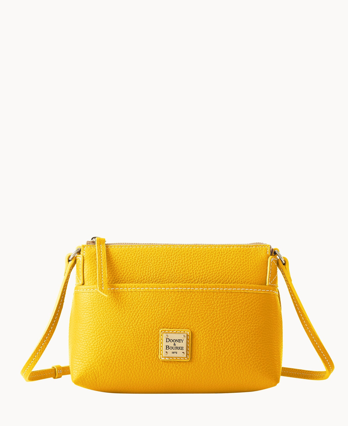 Lucca Leather Ginger Crossbody - Dandelion