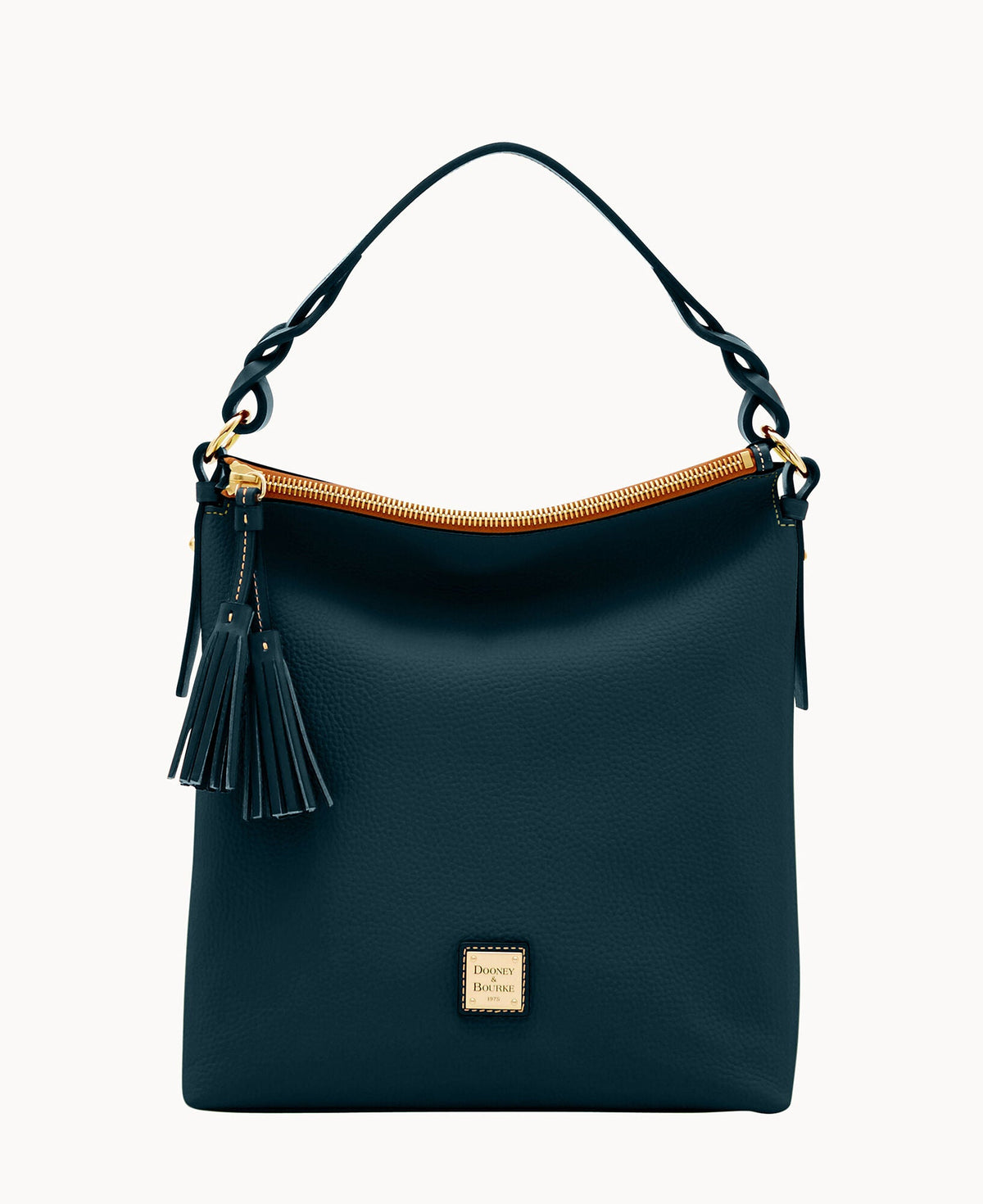 Pebble Grain Small Sloan - Black Black
