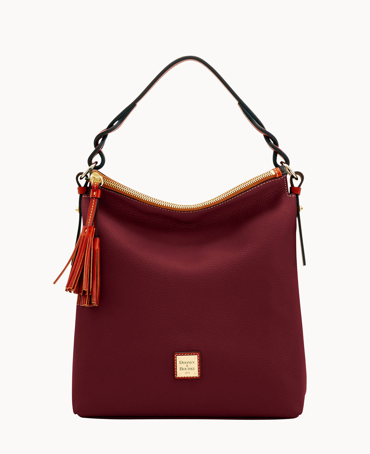 Pebble Grain Small Sloan - Bordeaux