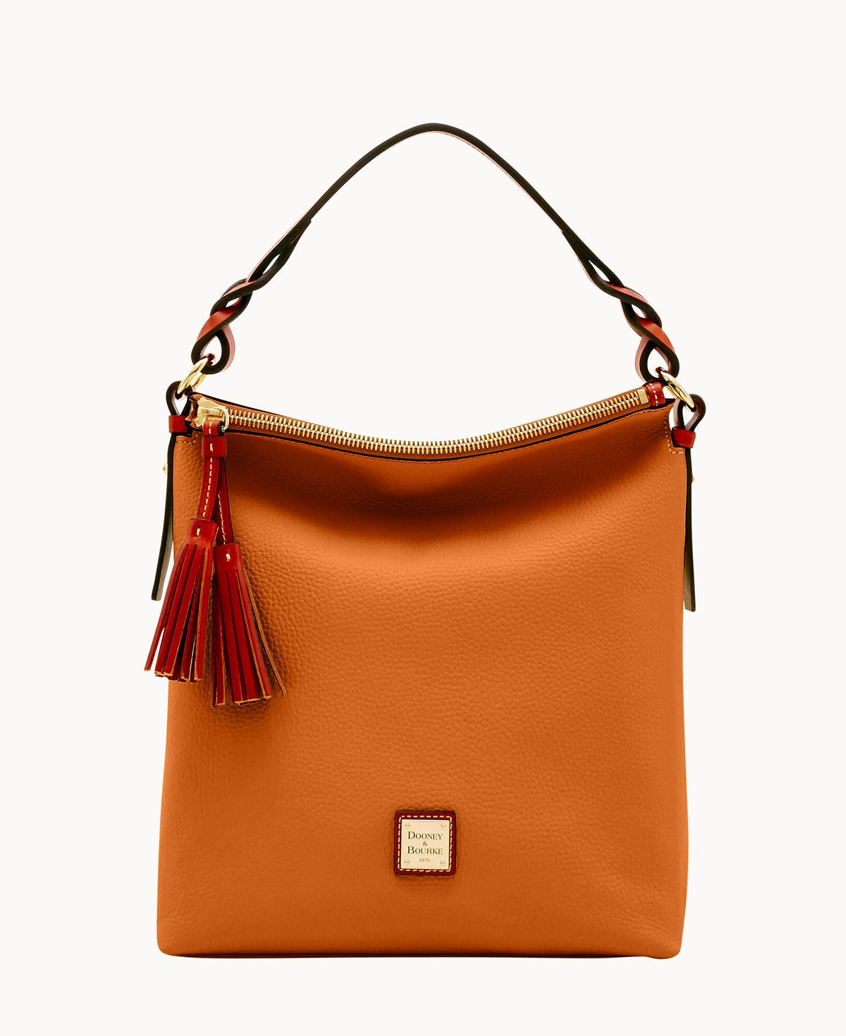Pebble Grain Small Sloan - Caramel